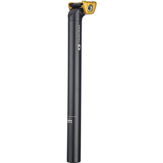 crankbrothers Cobalt 1 Setback Seatpost 2017 - Black-Gold - 31.6mm, Black-Gold
