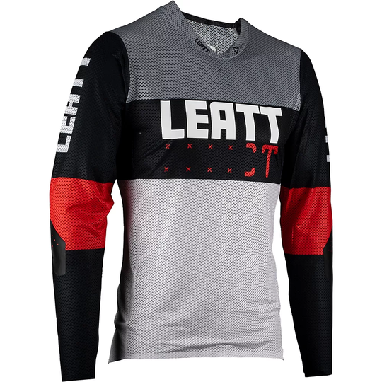 Leatt MTB Gravity 4.0 Jersey 2023 - XS} - Titanium, Titanium