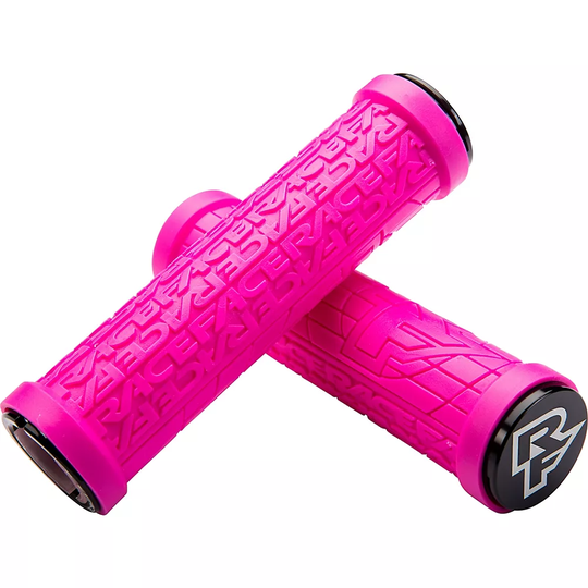 Race Face Grippler Lock-on Mountain Bike Grips - 33mm} - Magenta, Magenta