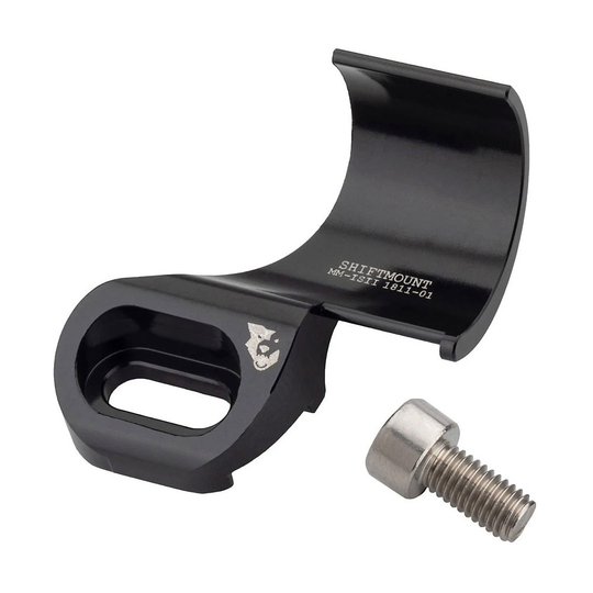 Wolf Tooth ShiftMount MTB Brake-Shifter Mount - Black - I-Spec EV SRAM MM}, Black