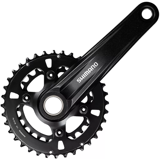 Shimano MT610 2x12 Speed Boost MTB Chainset - Black - 36.26t}, Black