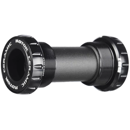 Rotor BB1 BSA Ceramic Road Bottom Bracket - 68mm - English Thread - 24mm Spindle} - Black, Black