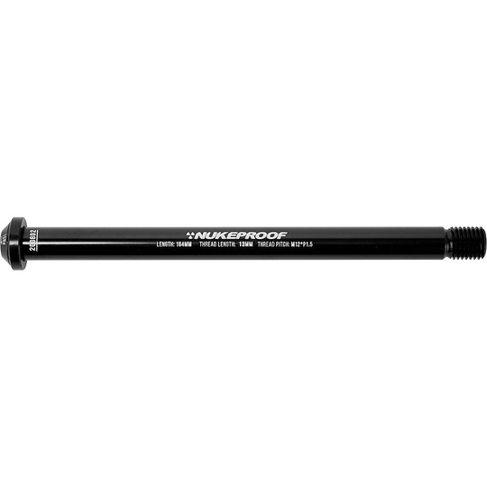 Nukeproof Thru Axle Rear 12mm - 174mm Axle 20mm Thread - Black, Black
