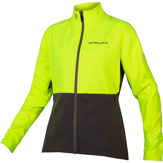Endura Women's Windchill Jacket II - L} - HiVizYellow, HiVizYellow