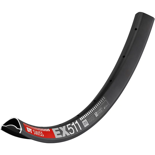 DT Swiss EX 511 MTB Rim - 28h - Black, Black