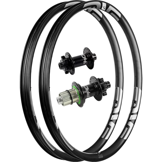 ENVE M735 Carbon MTB Rims with Pro 4 Hubs - 12x148mm / 15x110mm Shimano - Black - White, Black - White