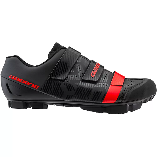 Gaerne Laser MTB SPD Shoes 2020 - EU 42.5} - BLACK-RED, BLACK-RED