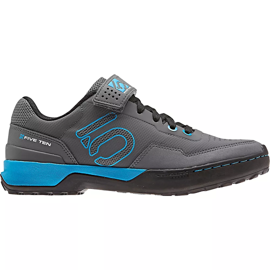 Five Ten Women's Kestrel Lace MTB Shoes - UK 4} - Grey-Cyan-Black, Grey-Cyan-Black