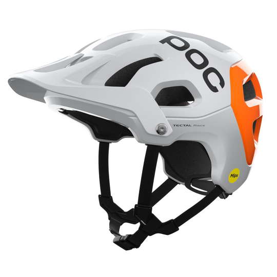 POC Tectal Race MIPS NFC - Hydrogen White / Fluorescent Orange AVIP S