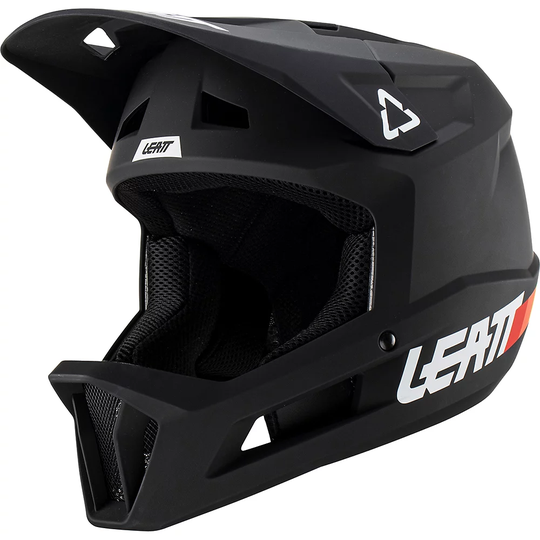 Leatt Junior MTB Gravity 1.0 Helmet 2023 - 2XS} - Black, Black