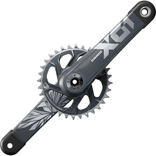 SRAM X01 Eagle 12 Sp DUB Chainset - Lunar Polar - Direct Mount, Lunar Polar