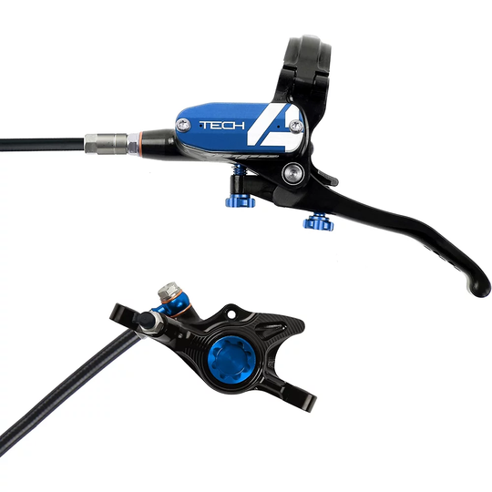 Hope Tech 4 X2 Brake - No Rotor - 1700mm - Blue, Blue