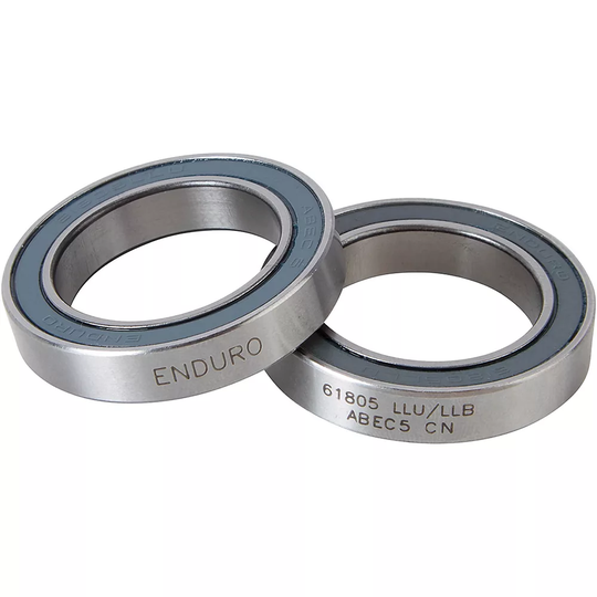 Nukeproof Enduro ABEC5 V2 MTB Hub Bearings (61805) - Silver - 61805 Pair}, Silver
