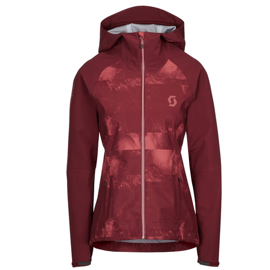 Scott Sco Jacket Ws Trail Storm Wp - Amaranth Red/ochre Red - Naiset - XS