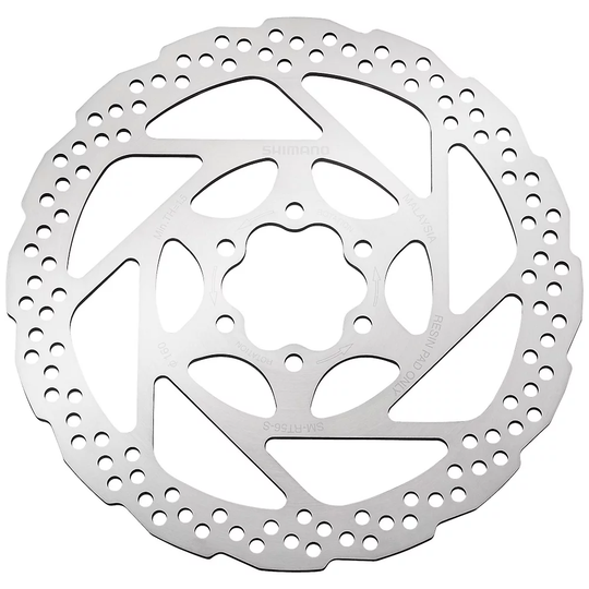 Shimano Deore RT56 6-Bolt MTB Disc Brake Rotor - Silver - Including Bolts}, Silver