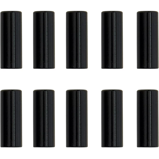LifeLine CNC Gear Cable Housing Caps (10 Pack) - 10 Pack - Black, Black