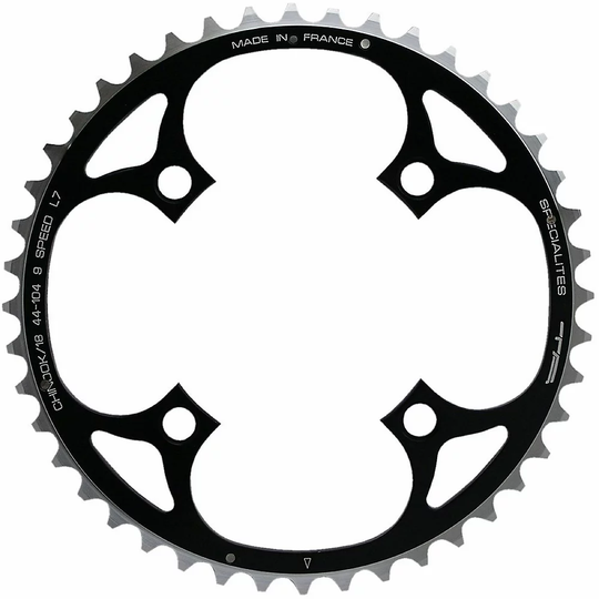 TA Chinook 4-Arm MTB Outer Chainring - 4-Bolt - Black, Black