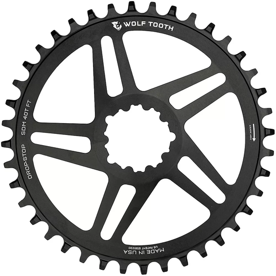 Wolf Tooth SRAM Direct Mount Boost MTB Chain Ring - Black, Black
