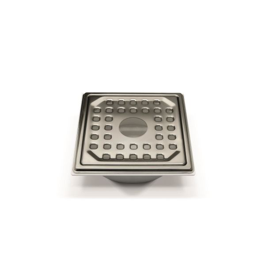 Jafo 7133906 Kehys laattalattialle 155 x 155 mm, ruostumaton