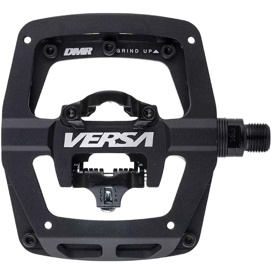 DMR Versa Dual Sided Flat and SPD Pedal - Black, Black
