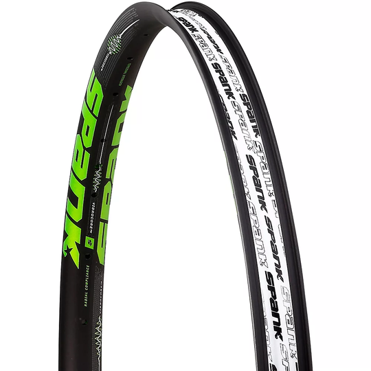 Spank 350 Vibrocore Mountain Bike Rim - 32H - Black - Red, Black - Red