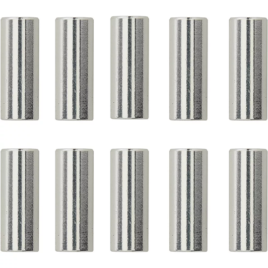 LifeLine CNC Gear Cable Housing Caps (10 Pack) - 10 Pack - Silver, Silver