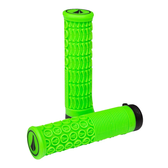 SDG Thrice Lock On MTB Handlebar Grips - 33mm} - Neon Green, Neon Green