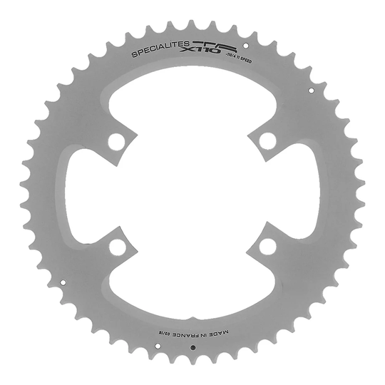 TA X110 4-Arm 10-11 Speed Chain Ring - 4-Bolt - Silver, Silver