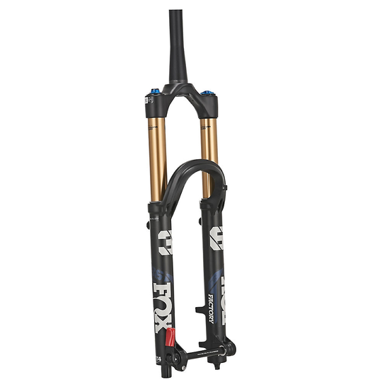 Fox Suspension 36 Float Factory FIT4 Boost Fork 2022 - 160mm Travel - Matte Black - Dark Blue, Matte Black - Dark Blue