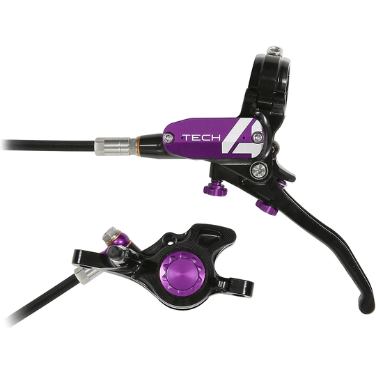 Hope Tech 4 Trial Zone No.9 Brake - No Rotor - Purple - RH}, Purple