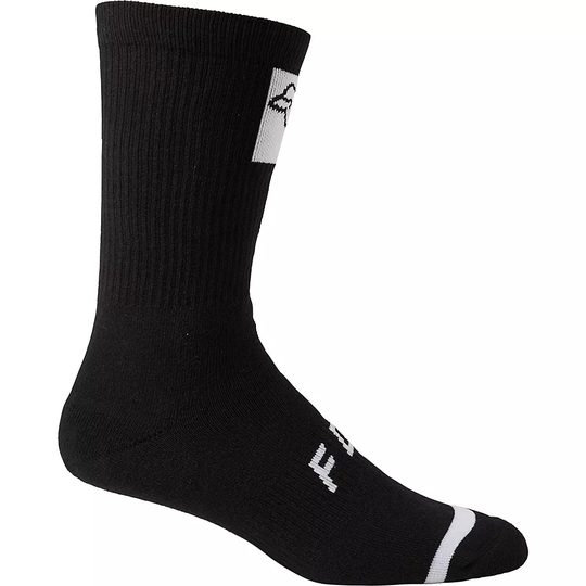Fox Racing 8" Defend Crew Socks - L/XL/XXL} - Black, Black