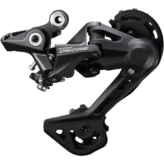 Shimano Deore M4120 Shadow MTB Rear Derailleur - Long Cage} - Black, Black