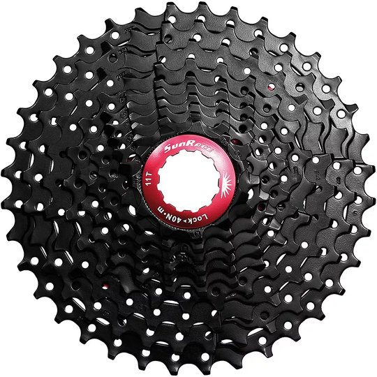 SunRace CSMX0 10 Speed Mountain Bike Cassette - Black - 11-36t}, Black