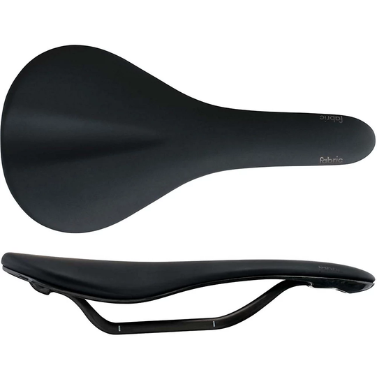 Fabric Scoop Flat Ultimate Bike Saddle - 142mm Wide - BLK - Silver, BLK - Silver