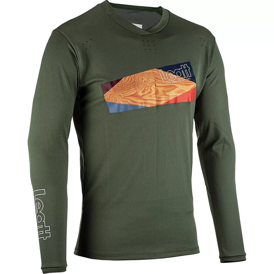 Leatt MTB Enduro 4.0 Jersey 2023 - XL} - Pine, Pine