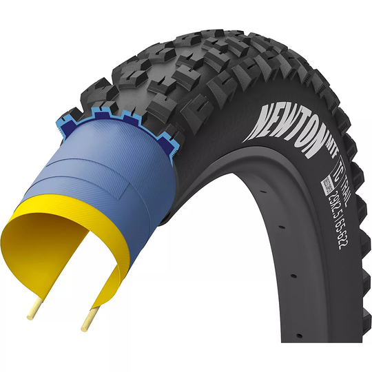 Goodyear Newton MTF Trail Tubeless Front MTB Tyre - Black - 29"}, Black