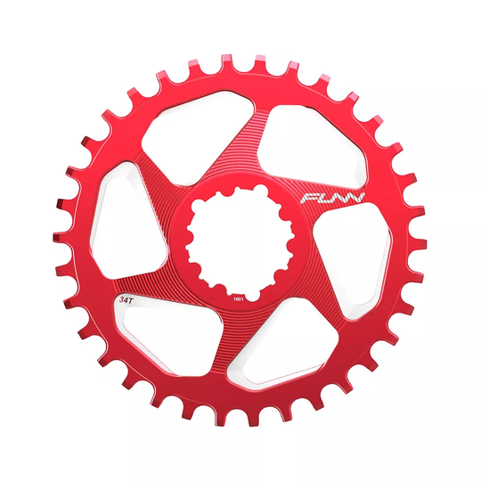 Funn Solo DX Narrow Wide Chainring BOOST - Direct Mount - Red, Red