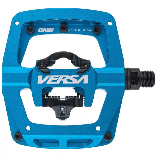 DMR Versa Dual Sided Flat and SPD Pedal - Blue, Blue