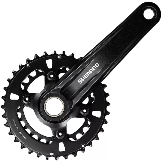 Shimano MT610 2x12 Speed MTB Chainset - Black - 36.26t}, Black