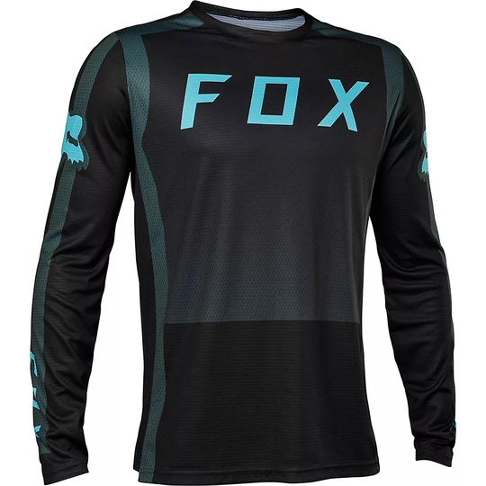 Fox Racing Defend Long Sleeve Jersey (Race) AW22 - XXL} - Green, Green