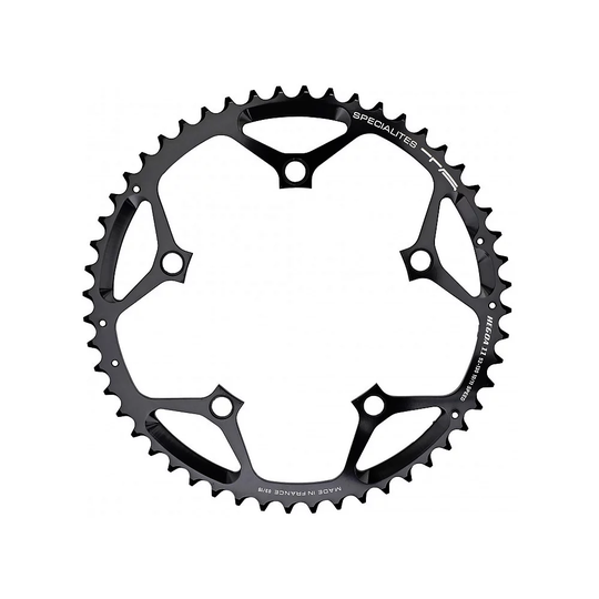 TA Hegoe Outer 10-11 Speed Chain Ring - 5-Bolt - Black, Black