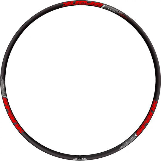 Spank 359 MTB Rim - 32H - Black - Red, Black - Red