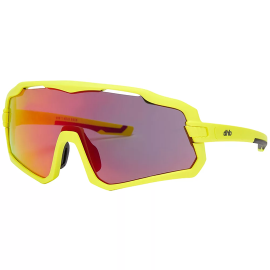 dhb Vector Revo Lens Sunglasses - Matte Fluro Yellow, Matte Fluro Yellow