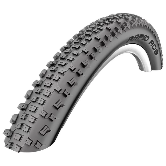 Schwalbe Rapid Rob MTB Tyre - Wired - Black, Black