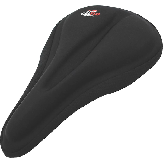 Bioflex GelFlo Anatomic Bike Saddle Cover - 178-203mm Wide} - Black, Black
