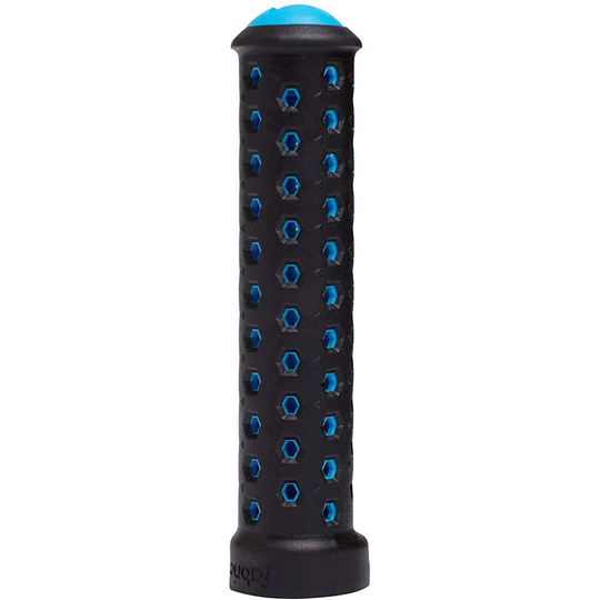 Fabric Slim Lock On MTB Handlebar Grips - 135mm} - Black Blue, Black Blue