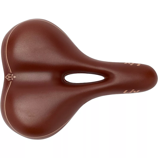 Giant D22 Bike Saddle - Brown, Brown