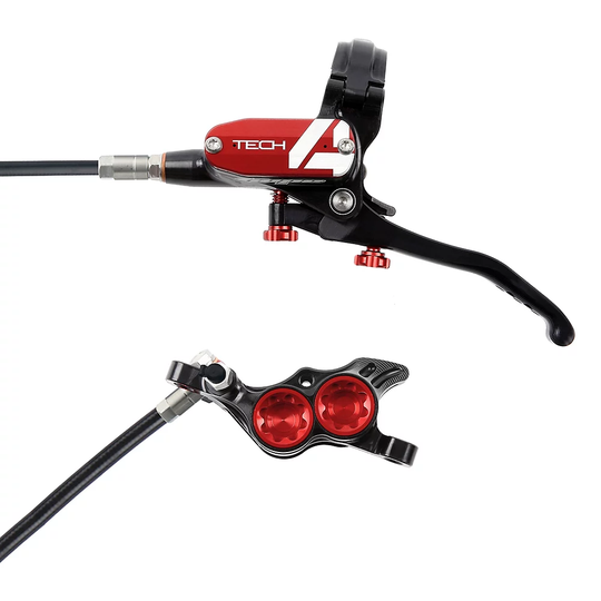 Hope Tech 4 E4 Brake - No Rotor - 1700mm - Red, Red
