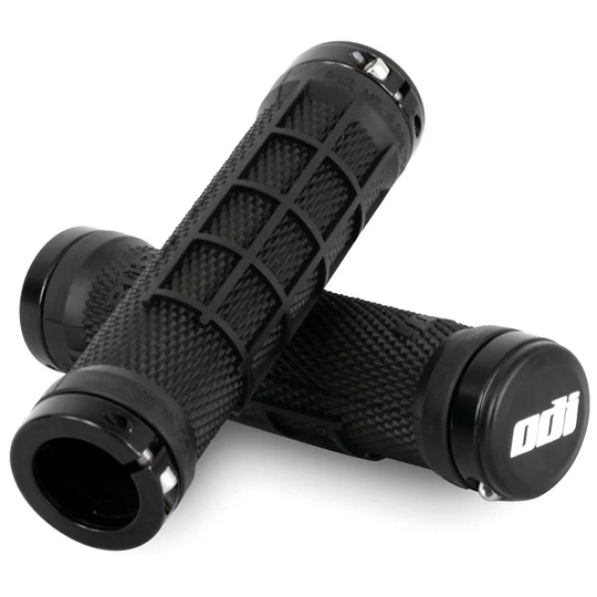 ODI Ruffian MX Lock-On Bonus Pack Grips - 130mm} - Black, Black