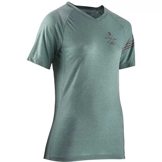 Leatt Women's MTB AllMtn 2.0 Jersey 2023 - S} - Pistachio, Pistachio